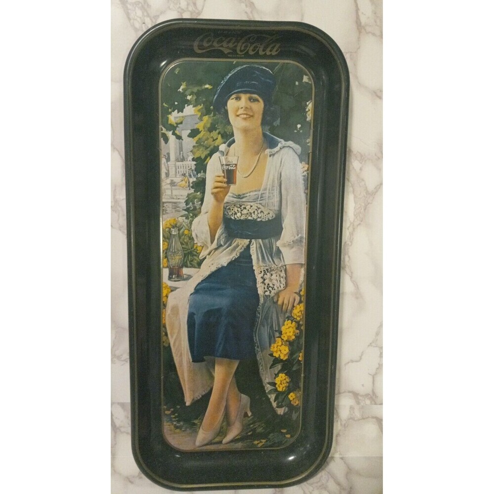 1973 Vintage COCA COLA Serving tray / 1921 ADVERTISEMENT #1